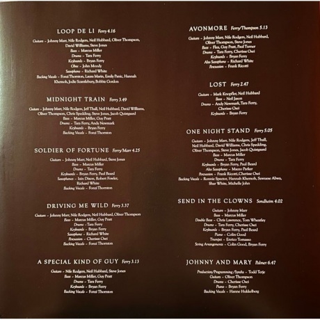 Bryan Ferry - Avonmore (Red) (4099964163407) виниловая пластинка - фото 3