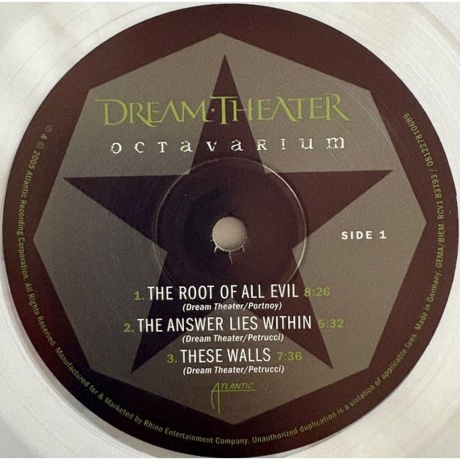 Dream Theater - Octavarium (Clear) (0081227810689) виниловая пластинка - фото 3