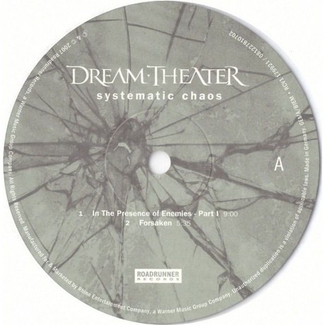Dream Theater - Systematic Chaos (Clear) (0081227810702) виниловая пластинка - фото 4