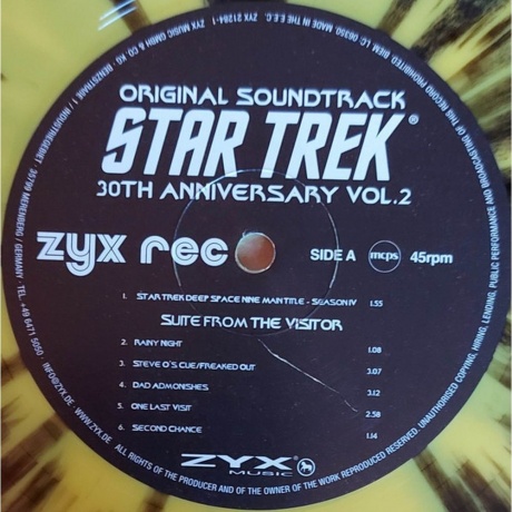 OST - Star Trek (Yellow/Black Splatter) (0194111034402) виниловая пластинка - фото 3