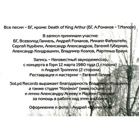 Аквариум - Электричество (4640004135603) виниловая пластинка - фото 7