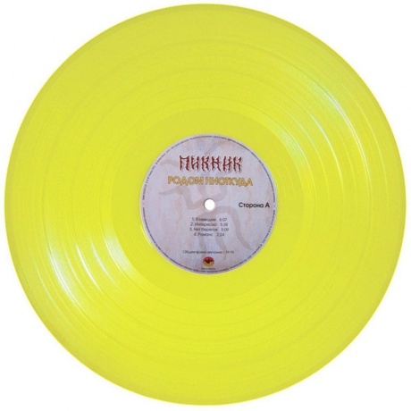 Пикник - Родом Ниоткуда (Yellow Vinyl) (4640004136563) виниловая пластинка - фото 8