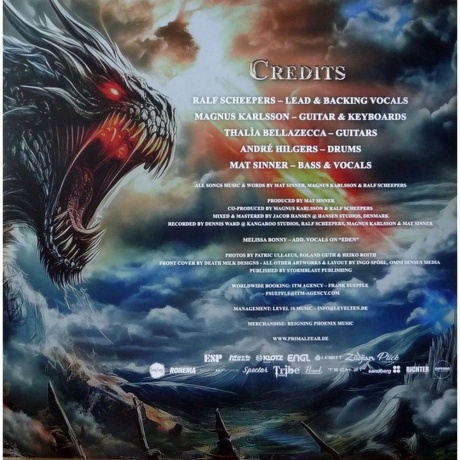 Primal Fear - Domination (Gold Opaque) (4262464739674) виниловая пластинка - фото 10