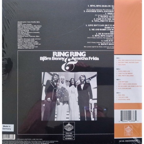 ABBA - Ring Ring (Half Speed) (0602445928385) виниловая пластинка - фото 2