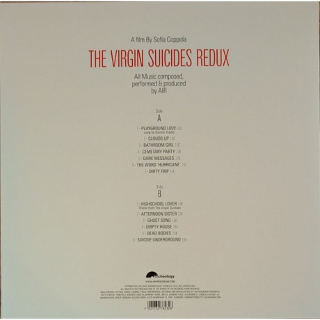 Air - The Virgin Suicides Redux (5021732782328) виниловая пластинка - фото 2