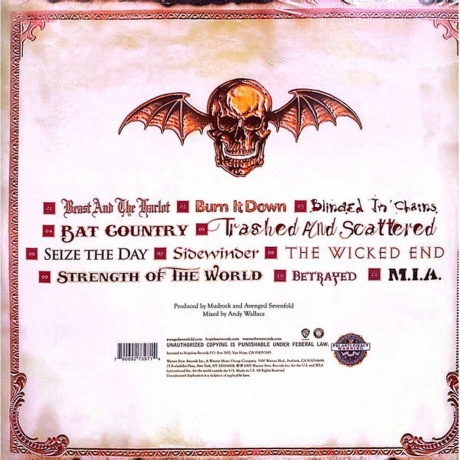 Avenged Sevenfold - City Of Evil (0790692739714) виниловая пластинка - фото 3