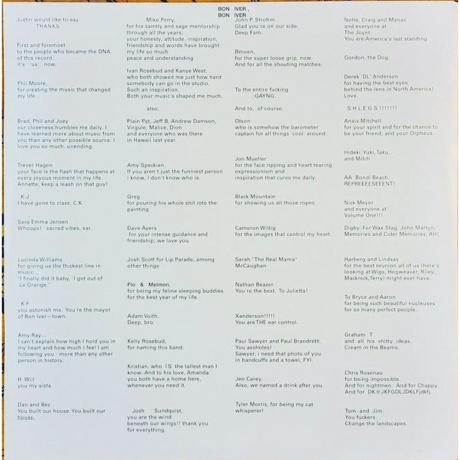 Bon Iver - Bon Iver, Bon Iver (coloured) (0656605243535) виниловая пластинка - фото 9