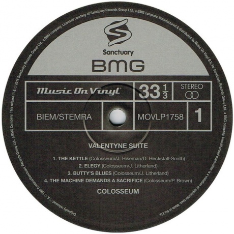 Colosseum - Valentyne Suite (8719262002340) виниловая пластинка - фото 4