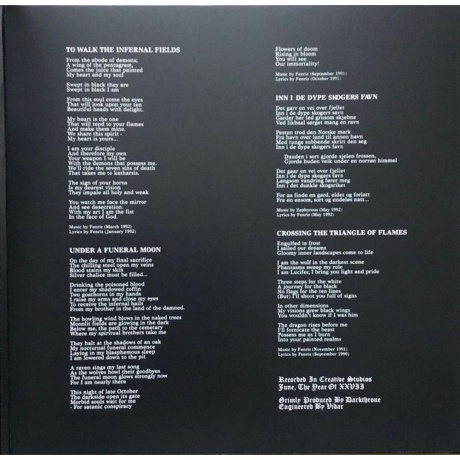 Darkthrone - Under A Funeral Moon (0801056803511) виниловая пластинка - фото 3
