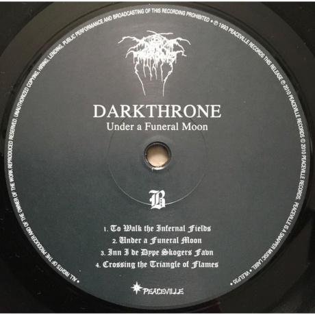 Darkthrone - Under A Funeral Moon (0801056803511) виниловая пластинка - фото 5