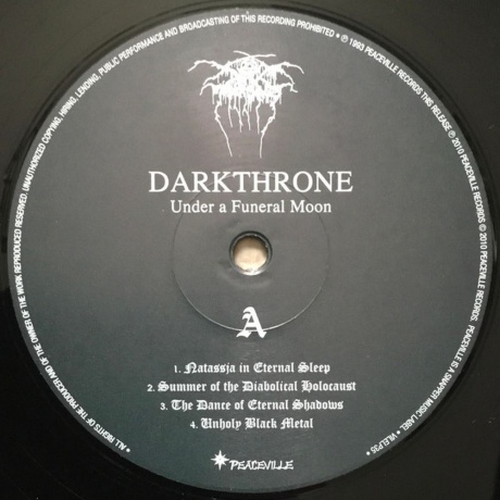 Darkthrone - Under A Funeral Moon (0801056803511) виниловая пластинка - фото 6