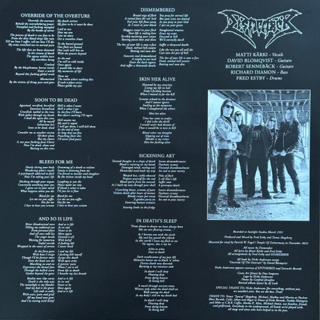 Dismember - Like An Ever Flowing Stream (4065629668419) виниловая пластинка - фото 6