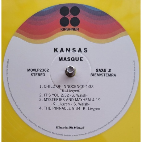 Kansas - Masque (coloured) (8719262039582) виниловая пластинка - фото 4