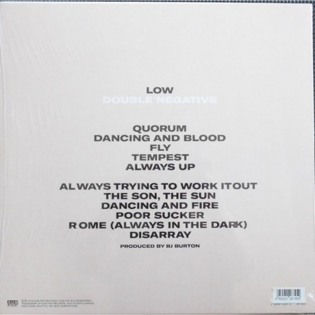 Low - Double Negative (0098787125016) виниловая пластинка - фото 2