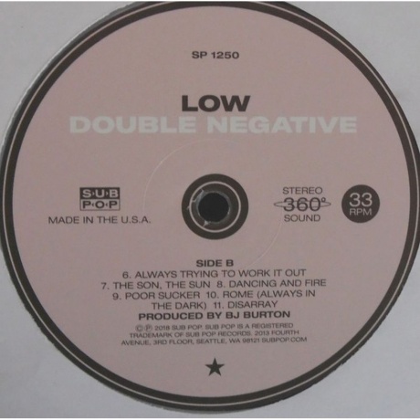 Low - Double Negative (0098787125016) виниловая пластинка - фото 5