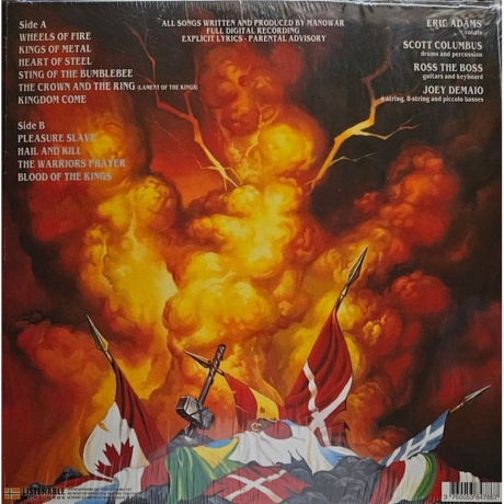 Manowar - Kings Of Metal (coloured) (3760053847867) виниловая пластинка - фото 2