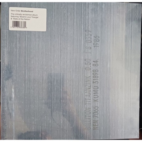 New Order - Brotherhood (5021732836380) виниловая пластинка
