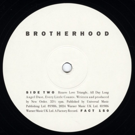 New Order - Brotherhood (5021732836380) виниловая пластинка - фото 4
