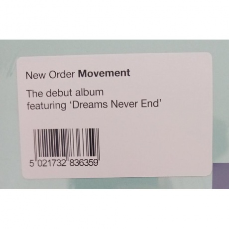 New Order - Movement (5021732836359) виниловая пластинка - фото 3