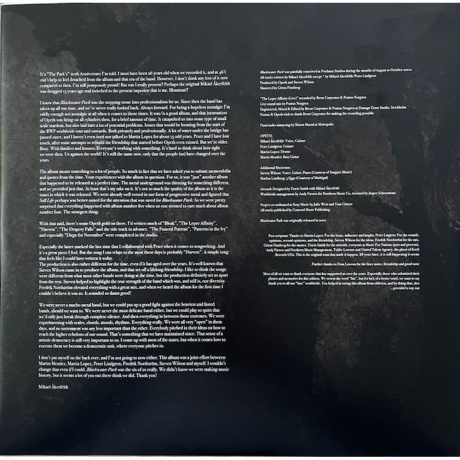 Opeth - Blackwater Park (0198029470512) виниловая пластинка - фото 7