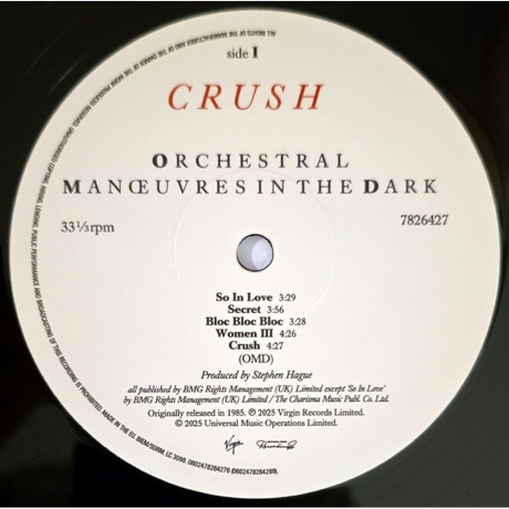Orchestral Manoeuvres In The Dark - Crush - deluxe (0602478264269) виниловая пластинка - фото 3