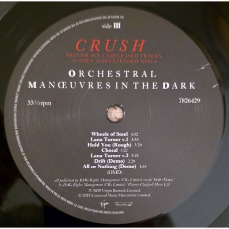 Orchestral Manoeuvres In The Dark - Crush - deluxe (0602478264269) виниловая пластинка - фото 5