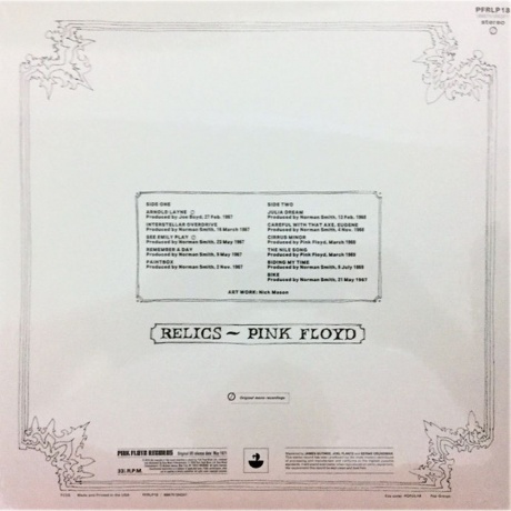 Pink Floyd - Relics (0888751843417) виниловая пластинка - фото 2