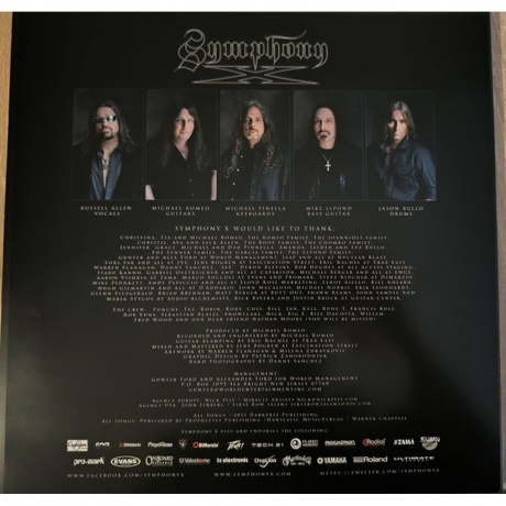 Symphony X - Underworld (coloured) (4065629750817) виниловая пластинка - фото 6