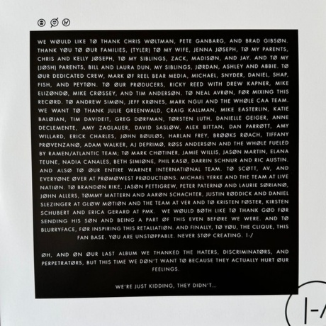 Twenty One Pilots - Blurryface (coloured) (0075678595318) виниловая пластинка - фото 5