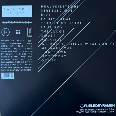 Twenty One Pilots - Blurryface (coloured) (0075678595318) виниловая пластинка - фото 6