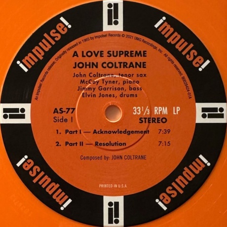 John Coltrane - A Love Supreme (coloured) (0602567588436) виниловая пластинка - фото 4