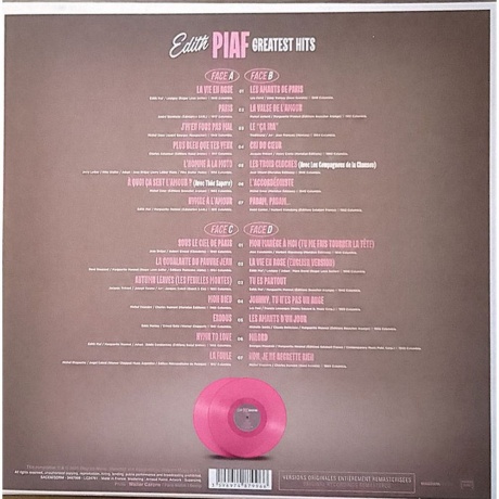 Edith Piaf - Greatest Hits (coloured) (3596974879966) виниловая пластинка - фото 2