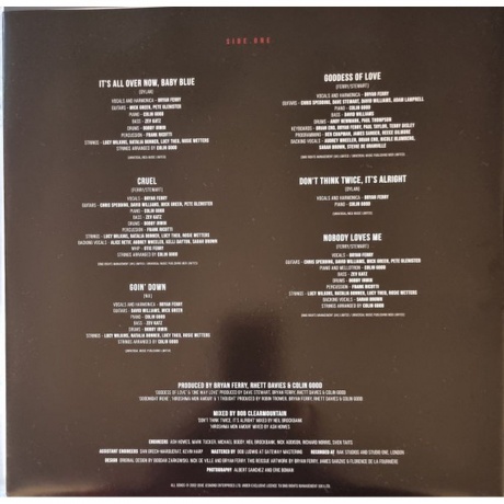 Bryan Ferry - Frantic (coloured) (4099964039672) виниловая пластинка - фото 5