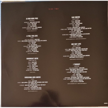 Bryan Ferry - Frantic (coloured) (4099964039672) виниловая пластинка - фото 6