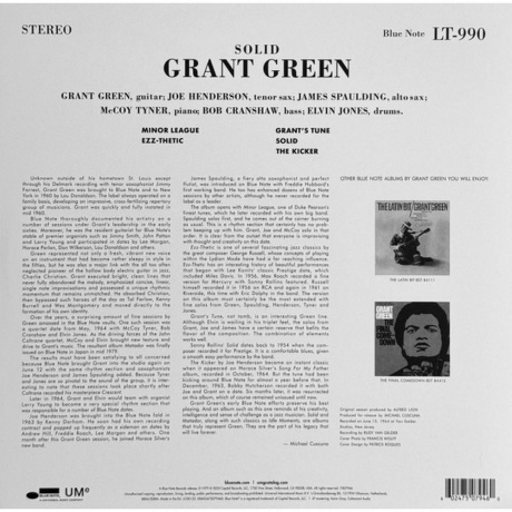 Grant Green - Solid (0602475079460) виниловая пластинка - фото 2