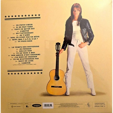 Franсoise Hardy - L'amitie (0198029083514) виниловая пластинка - фото 2
