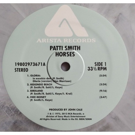 Patti Smith - Horses (coloured) (0198029736717) виниловая пластинка - фото 3