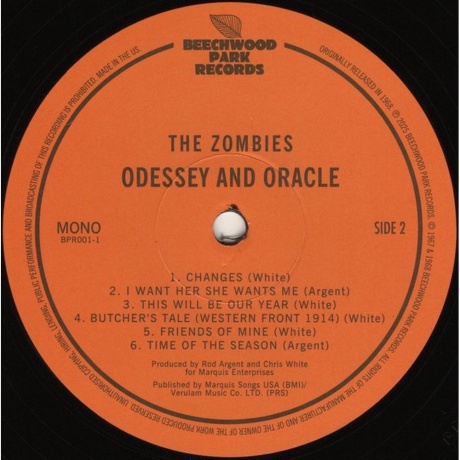 The Zombies - Odessey And Oracle (0810183320143) виниловая пластинка - фото 4