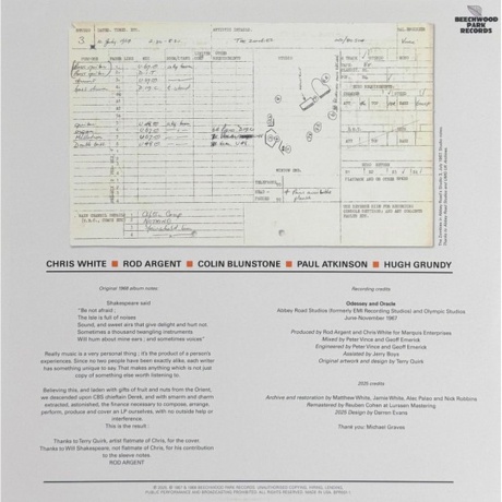 The Zombies - Odessey And Oracle (0810183320143) виниловая пластинка - фото 6