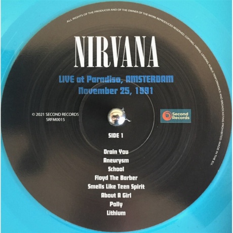 Nirvana -  Live At Paradiso, Amsterdam 1991 (Turquoise) (9003829977462) - фото 5