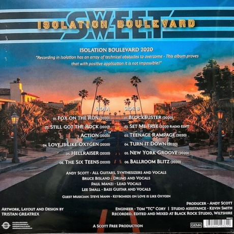 Sweet - Isolation Boulevard (Neon Yellow) (4250444193622) виниловая пластинка - фото 2