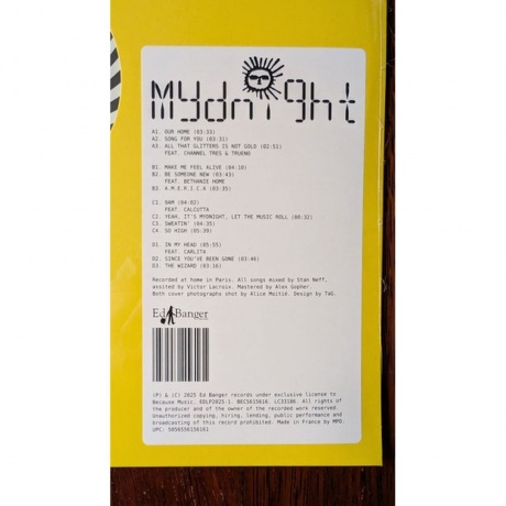 Myd - Mydnight (Yellow &amp; Black) (5056556156161) виниловая пластинка - фото 4