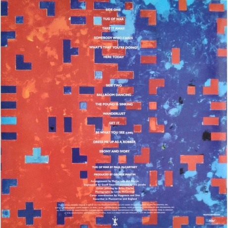 Paul Mccartney - Tug Of War (Remastered) (0602557567533) виниловая пластинка - фото 2