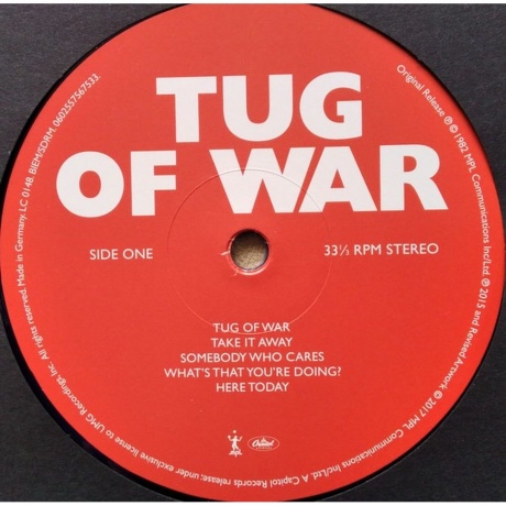 Paul Mccartney - Tug Of War (Remastered) (0602557567533) виниловая пластинка - фото 3