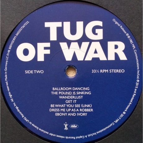 Paul Mccartney - Tug Of War (Remastered) (0602557567533) виниловая пластинка - фото 4