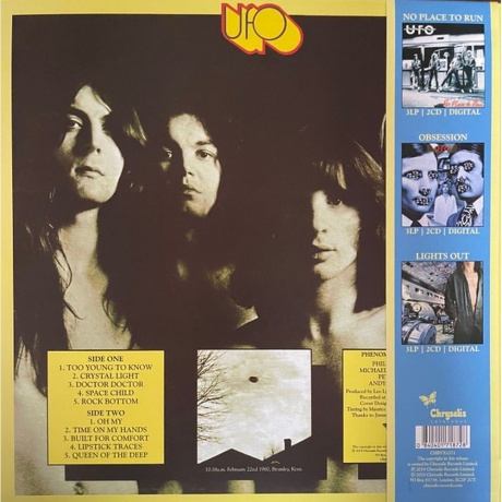 Ufo - Phenomenon (Sky Blue) (0840401718728) виниловая пластинка - фото 2