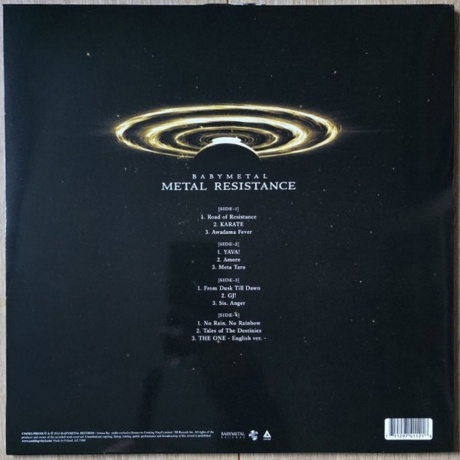 Babymetal - Metal Resistance (Gold &amp; Black Splatter) (0711297411218) виниловая пластинка - фото 2