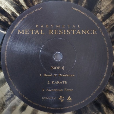 Babymetal - Metal Resistance (Gold &amp; Black Splatter) (0711297411218) виниловая пластинка - фото 4