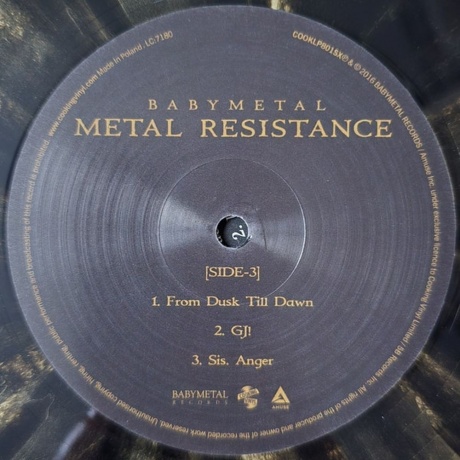 Babymetal - Metal Resistance (Gold &amp; Black Splatter) (0711297411218) виниловая пластинка - фото 6