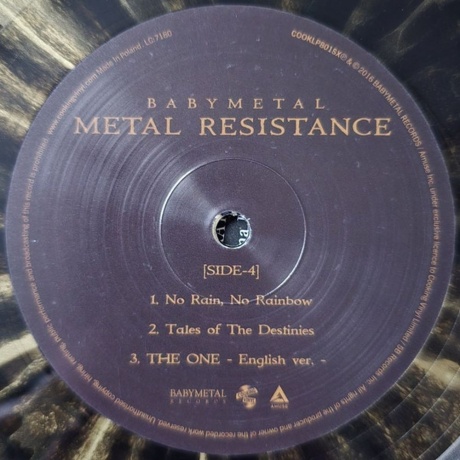 Babymetal - Metal Resistance (Gold &amp; Black Splatter) (0711297411218) виниловая пластинка - фото 7